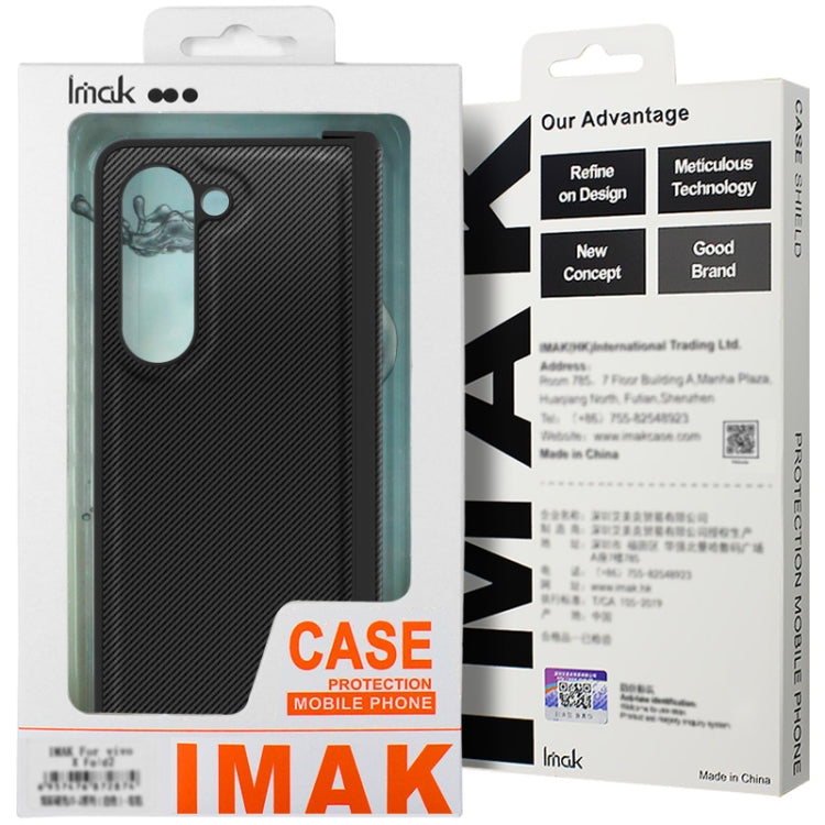 For Samsung Galaxy Z Fold6 imak Ruiyi Series Carbon Fiber PU + PC Phone Case by imak