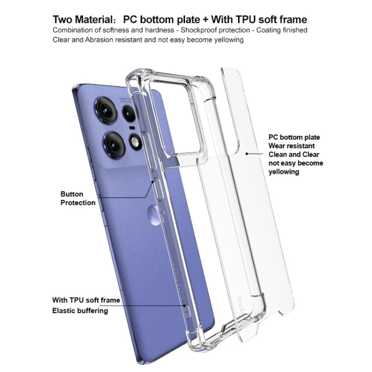 For Motorola Edge 50 Pro IMAK Space Shield PC + TPU Airbag Shockproof Phone Case(Transparent) by imak