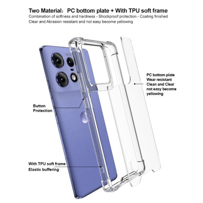 For Motorola Edge 50 Pro IMAK Space Shield PC + TPU Airbag Shockproof Phone Case(Transparent) by imak