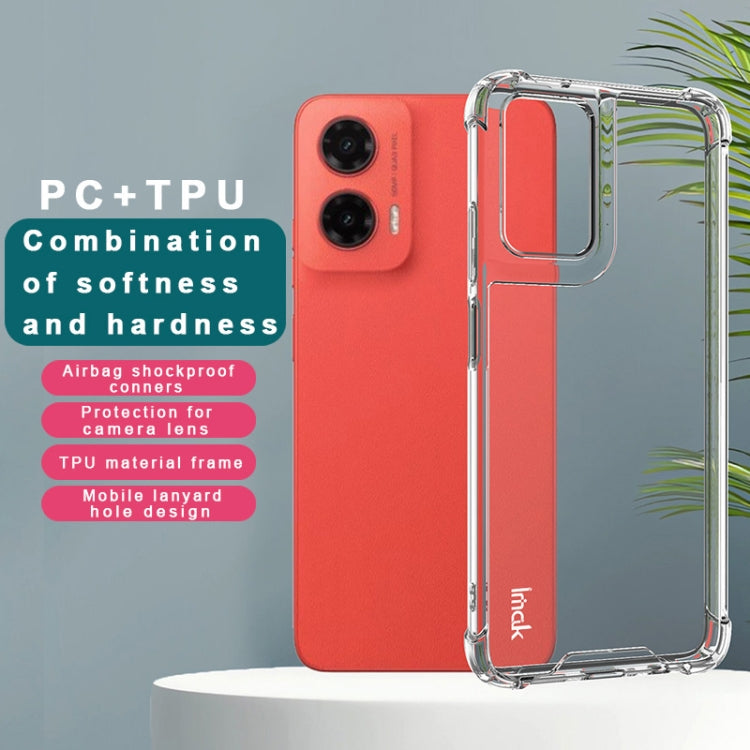 For Motorola Moto G35 5G IMAK Space Shield PC + TPU Airbag Shockproof Phone Case(Transparent) by imak