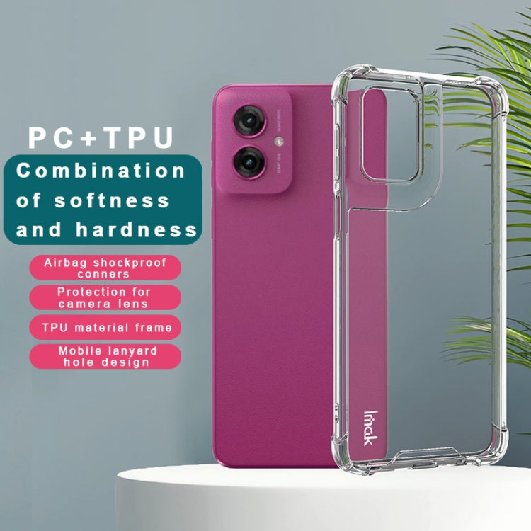 For Motorola Moto G55 5G IMAK Space Shield PC + TPU Airbag Shockproof Phone Case(Transparent) by imak