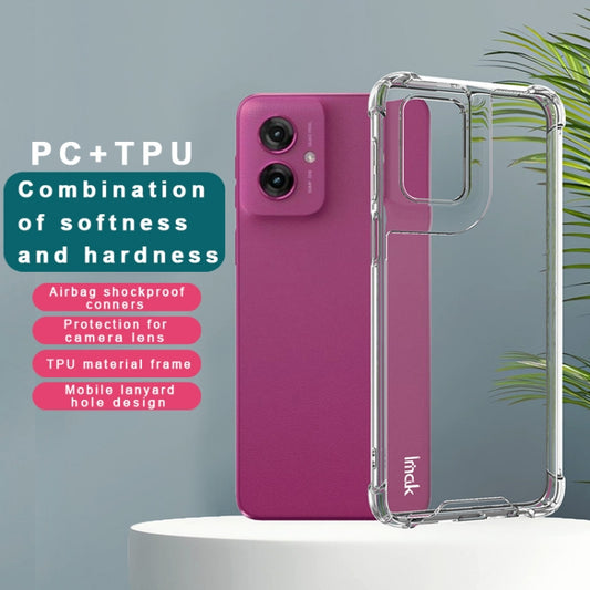 For Motorola Moto G55 5G IMAK Space Shield PC + TPU Airbag Shockproof Phone Case(Transparent) by imak