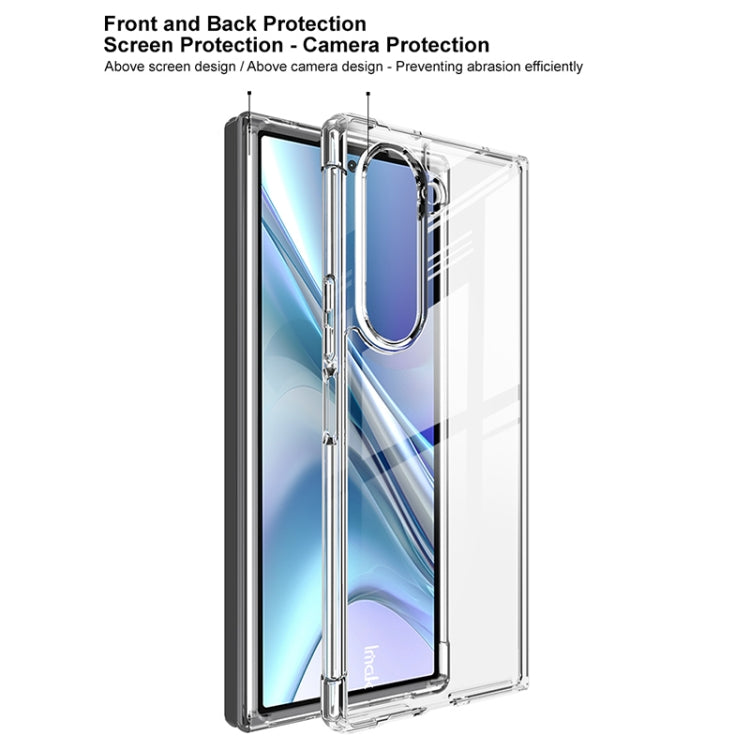 For Samsung Galaxy Z Fold6 IMAK Space Shield PC + TPU Airbag Shockproof Phone Case(Transparent) by imak