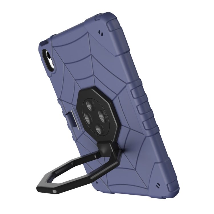 For iPad 2025 / 2022 Spider Turntable Handle Stress Relief Tablet Case(Navy Blue Black) by bashfashion