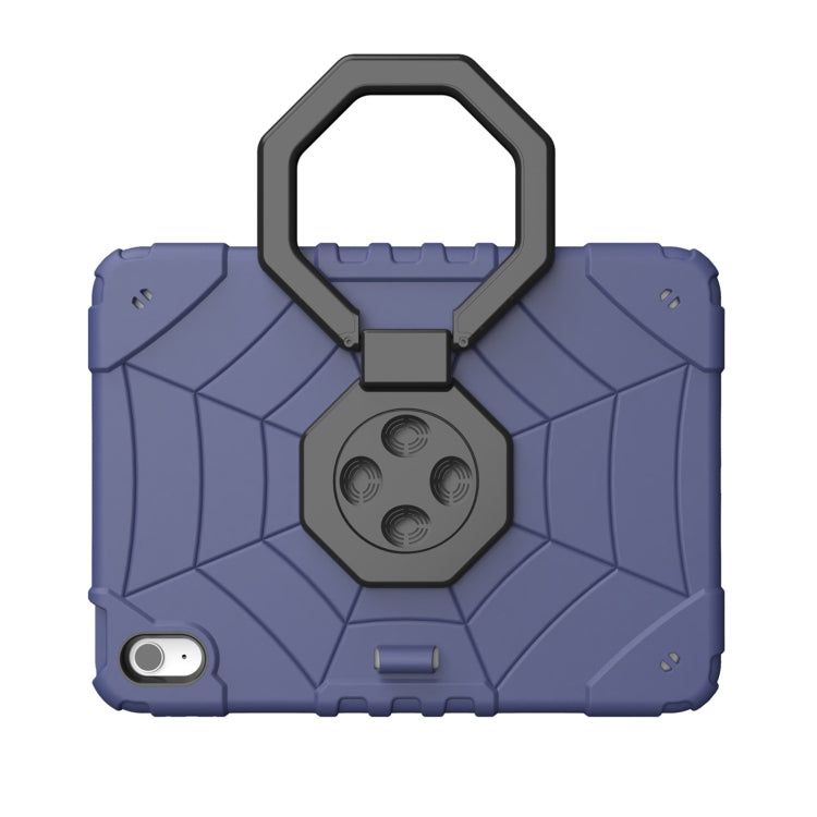 For iPad 2025 / 2022 Spider Turntable Handle Stress Relief Tablet Case(Navy Blue Black) by bashfashion