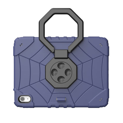 For iPad 2025 / 2022 Spider Turntable Handle Stress Relief Tablet Case(Navy Blue Black) by bashfashion