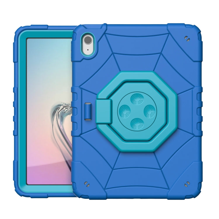 For iPad Air 2022 / 2020 10.9 Spider Turntable Handle Stress Relief Tablet Case(Blue) by bashfashion