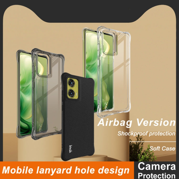 For Motorola Moto G85 / S50 Neo imak Shockproof Airbag TPU Phone Case(Matte Black) by imak