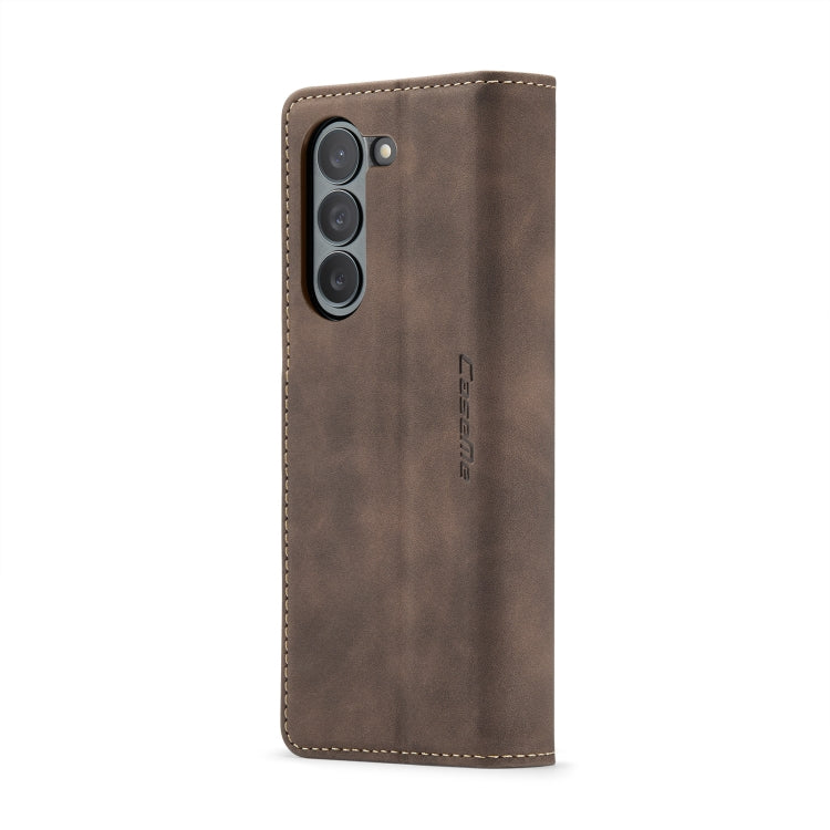 For Samsung Galaxy Z Fold6 5G CaseMe 013 Multifunctional Horizontal Flip Leather Phone Case(Coffee) by CaseMe