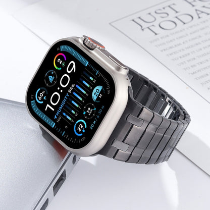 For Apple Watch SE 2023 44mm Magnetic Stainless Steel Watch Band(Titanium Grey) by bashfashion