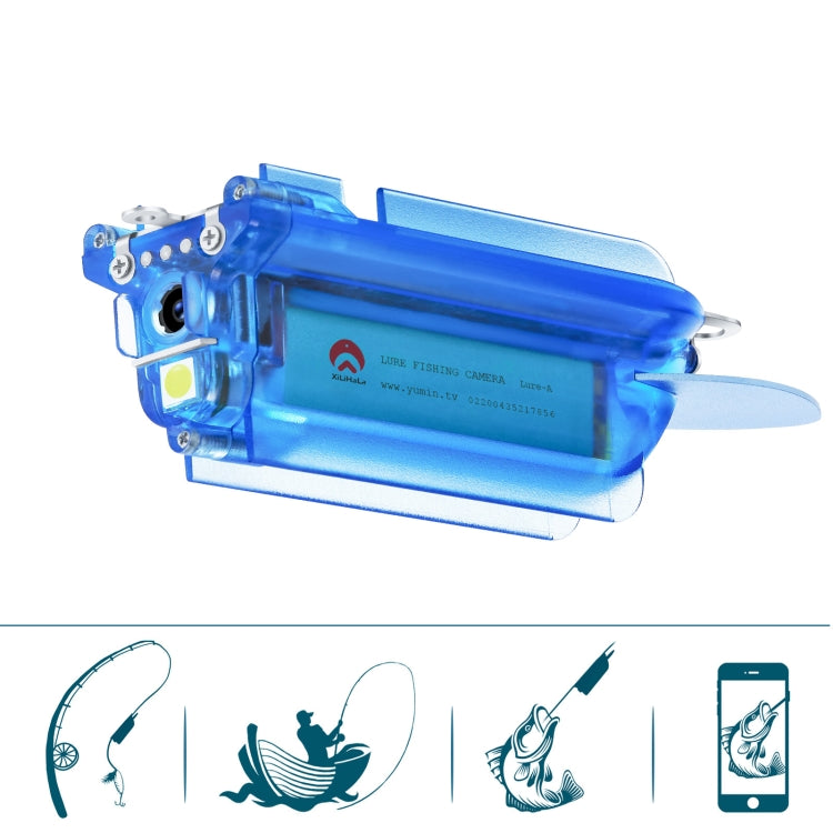 Lure 1080P Wireless Underwater Fishing Video Camera with Loop Recording / APP Remote Control(Blue) by bashfashion
