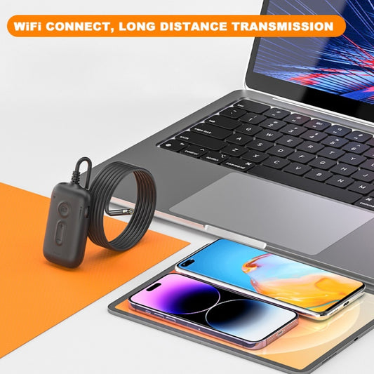 Y15 3.9mm Single Camera WiFi Connected Hard Cable HD Industrial Endoscope, Length:3.5m(Black) by bashfashion