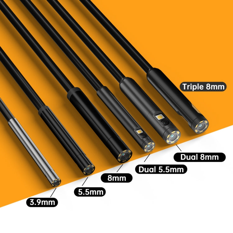 Y15 3.9mm Single Camera WiFi Connected Hard Cable HD Industrial Endoscope, Length:3.5m(Black) by bashfashion