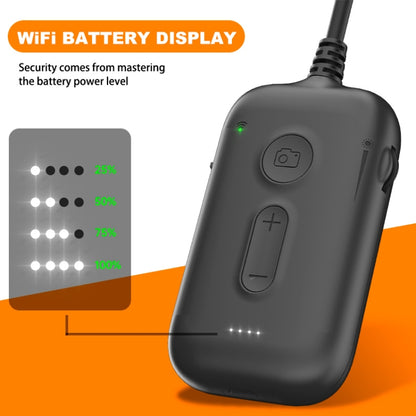 Y15 3.9mm Single Camera WiFi Connected Hard Cable HD Industrial Endoscope, Length:3.5m(Black) by bashfashion