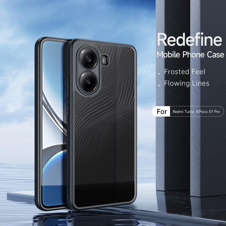 For Redmi Turbo 4 DUX DUCIS Aimo Series TPU + PC Frosted Feel Phone Case(Black) by DUX DUCIS