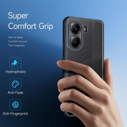 For Xiaomi Poco X7 Pro DUX DUCIS Aimo Series TPU + PC Frosted Feel Phone Case(Black) by DUX DUCIS