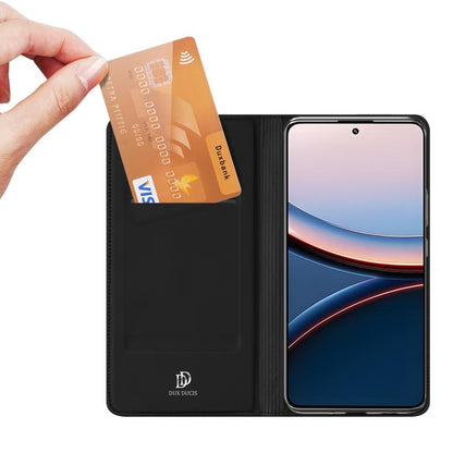 For Xiaomi Poco F7 Ultra / Redmi K80 Pro DUX DUCIS Skin Pro Series Flip Leather Phone Case(Black) by DUX DUCIS