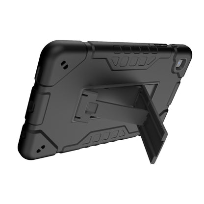 For Samsung Galaxy Tab A7 Lite Armor Holder Silicone Hybrid PC Tablet Case(Black) by bashfashion