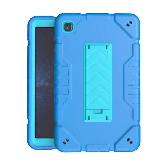 For Samsung Galaxy Tab A7 Lite Armor Holder Silicone Hybrid PC Tablet Case(Blue) by bashfashion