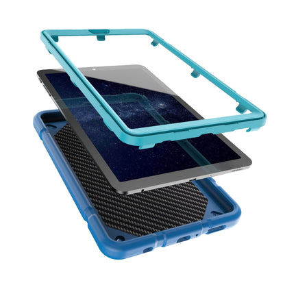 For Samsung Galaxy Tab A7 Lite Armor Holder Silicone Hybrid PC Tablet Case(Blue) by bashfashion