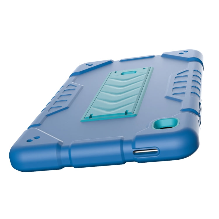 For Samsung Galaxy Tab A7 Lite Armor Holder Silicone Hybrid PC Tablet Case(Blue) by bashfashion