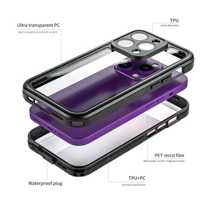 For iPhone 14 Pro RedPepper Shockproof IP68 Waterproof PC + TPU Protective Case(Black) by RedPepper