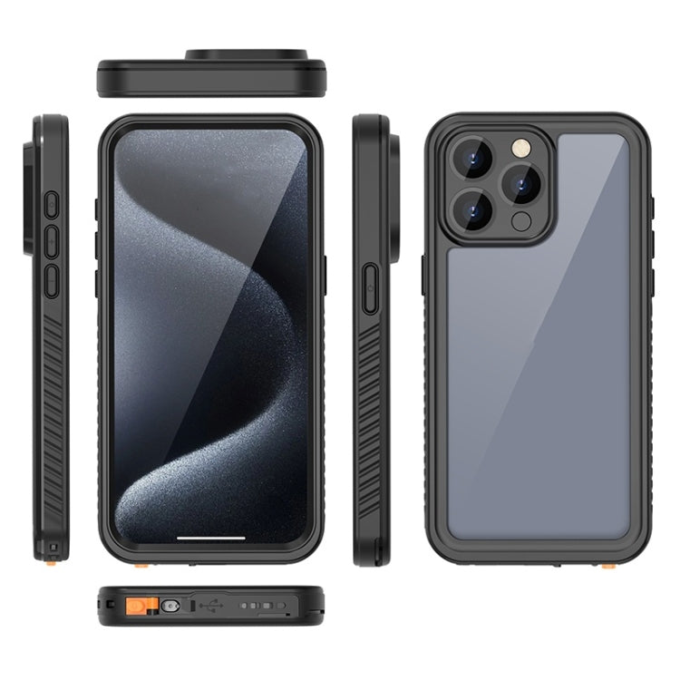 For iPhone 15 Pro Max RedPepper Shockproof IP68 Waterproof PC + TPU Protective Case(Black) by RedPepper