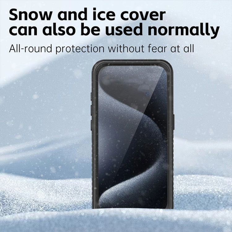 For iPhone 15 Pro Max RedPepper Shockproof IP68 Waterproof PC + TPU Protective Case(Black) by RedPepper