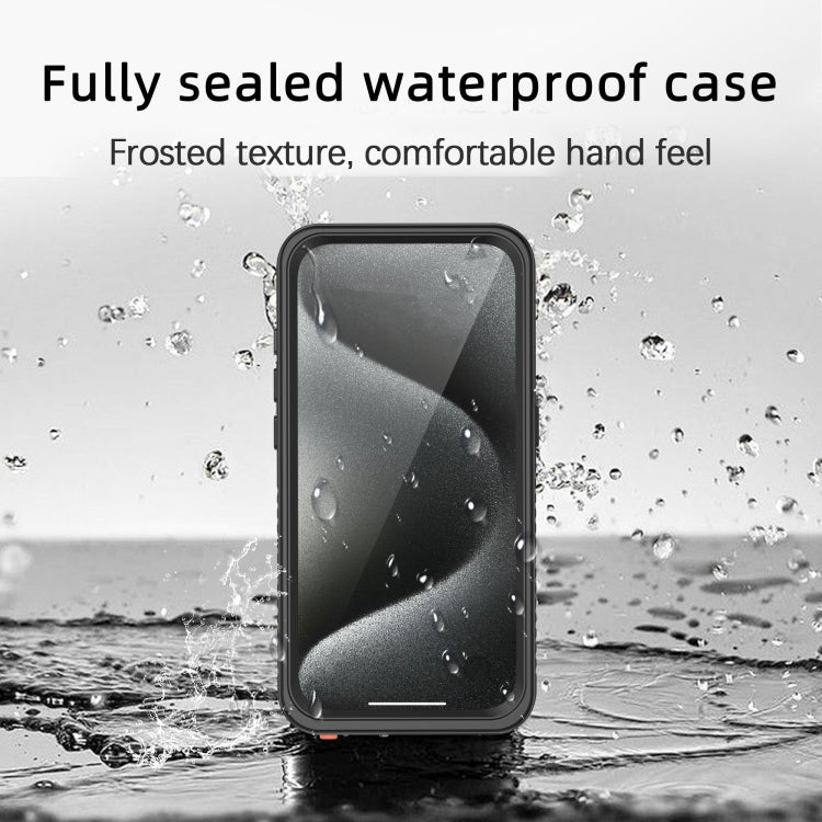 For iPhone 15 Pro RedPepper Shockproof IP68 Waterproof PC + TPU Protective Case(Black) by RedPepper