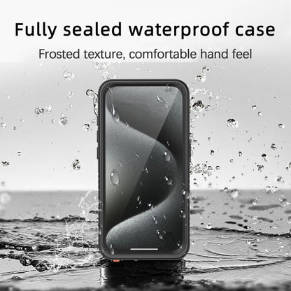 For iPhone 15 Pro RedPepper Shockproof IP68 Waterproof PC + TPU Protective Case(Black) by RedPepper