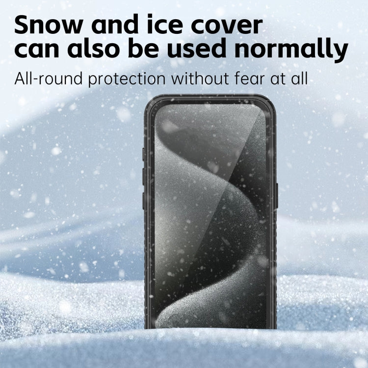 For iPhone 15 Pro RedPepper Shockproof IP68 Waterproof PC + TPU Protective Case(Black) by RedPepper