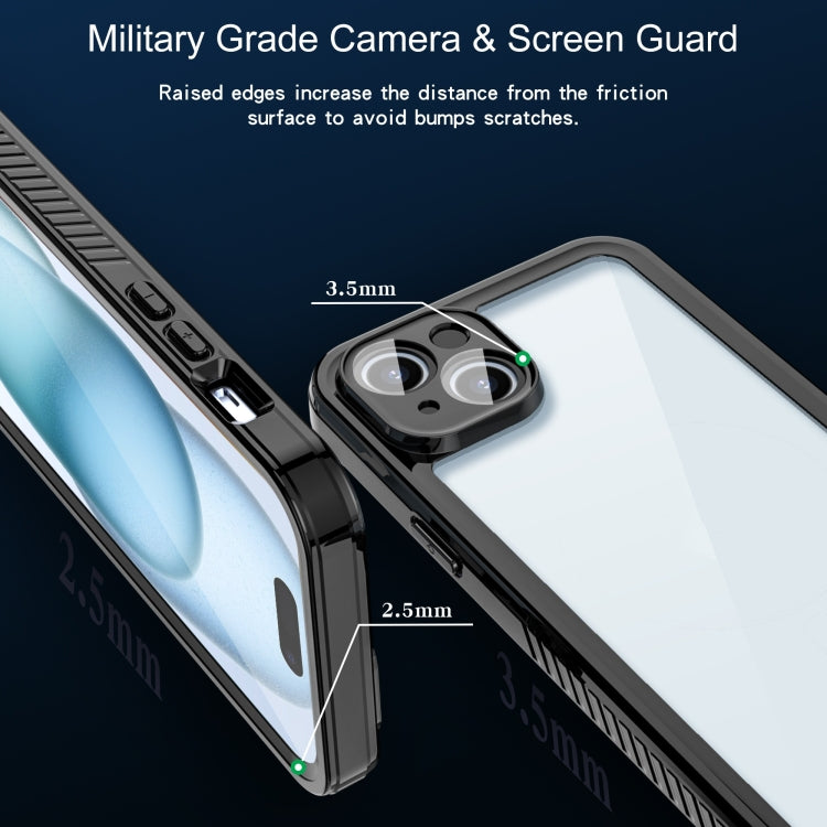 For iPhone 15 Plus RedPepper Shockproof IP68 Waterproof PC + TPU Protective Case(Black) by RedPepper