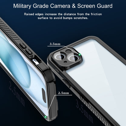 For iPhone 15 Plus RedPepper Shockproof IP68 Waterproof PC + TPU Protective Case(Black) by RedPepper
