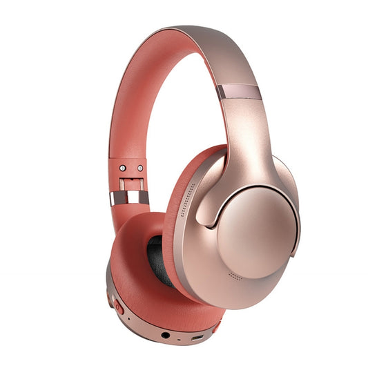 BT048 ANC Noise Reduction Bluetooth 5.3 Wireless Headset(Rose Gold) by bashfashion