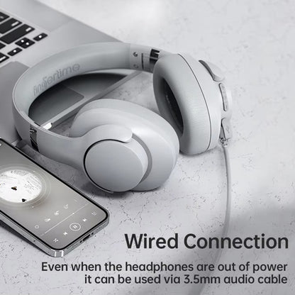 BT048 ANC Noise Reduction Bluetooth 5.3 Wireless Headset(Light Blue) by bashfashion