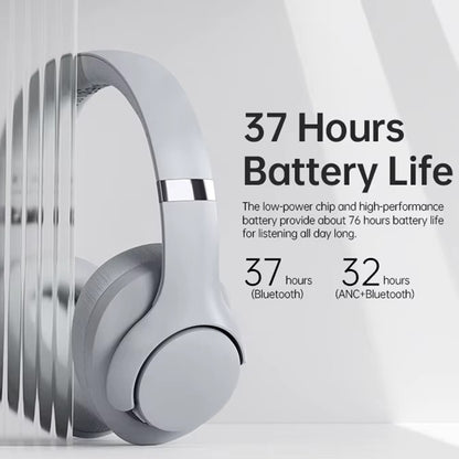 BT048 ANC Noise Reduction Bluetooth 5.3 Wireless Headset(Grey) by bashfashion