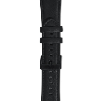 For Apple Watch Ultra 49mm Oil Wax Genuine Leather Watch Band(Black) by bashfashion