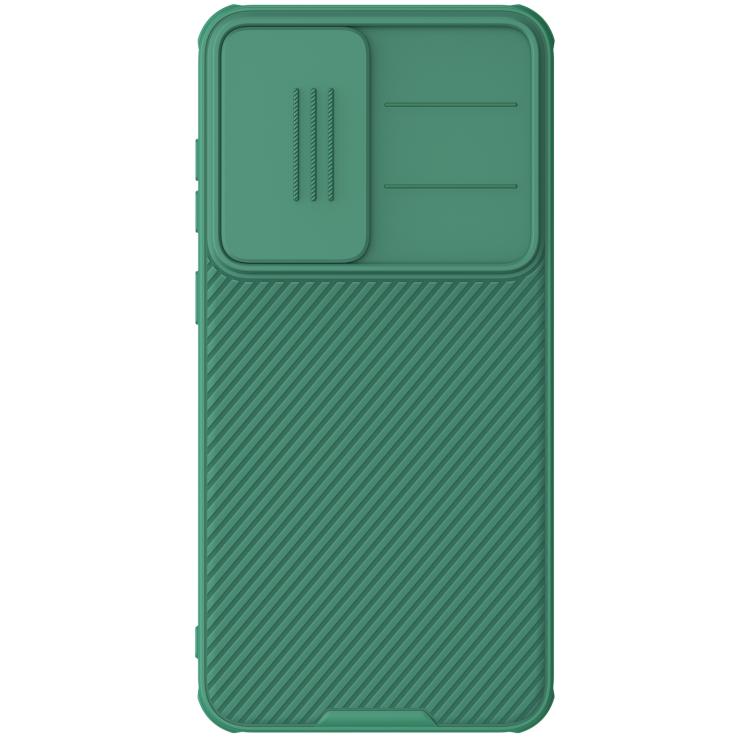 For Samsung Galaxy S25+ 5G NILLKIN Black Mirror Pro Series Camshield PC Phone Case(Green) by NILLKIN