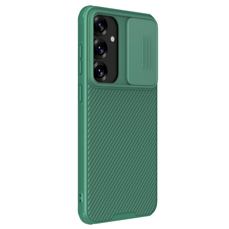 For Samsung Galaxy S25+ 5G NILLKIN Black Mirror Pro Series Camshield PC Phone Case(Green) by NILLKIN
