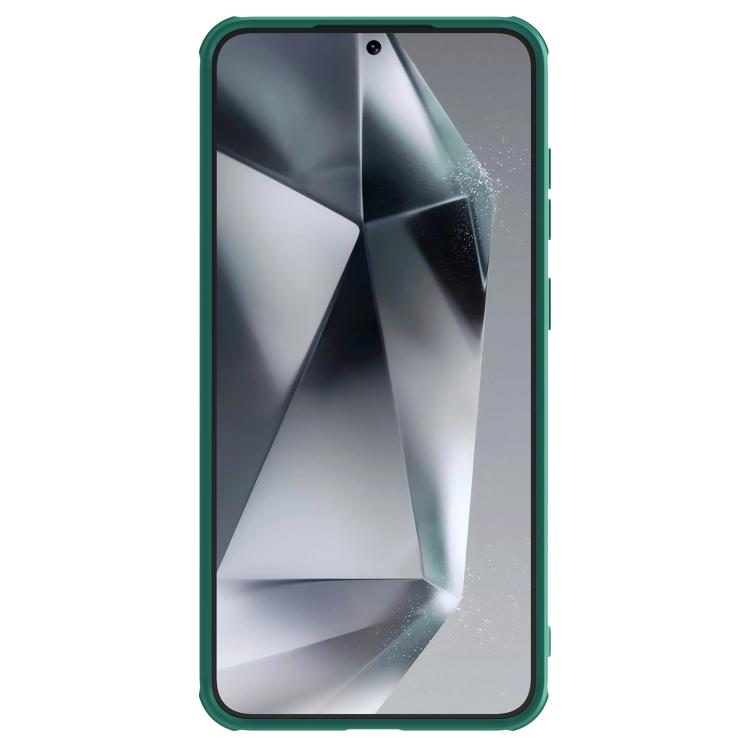 For Samsung Galaxy S25+ 5G NILLKIN Black Mirror Pro Series Camshield PC Phone Case(Green) by NILLKIN