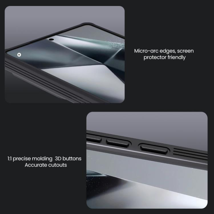 For Samsung Galaxy S25 Ultra 5G NILLKIN Black Mirror Pro Series Camshield PC Phone Case(Blue) by NILLKIN