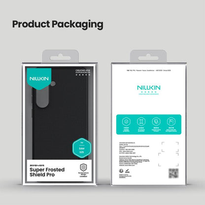 For Samsung Galaxy S25 5G NILLKIN Frosted Shield Pro PC + TPU Phone Case(Black) by NILLKIN