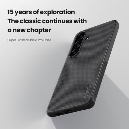 For Samsung Galaxy S25 5G NILLKIN Frosted Shield Pro PC + TPU Phone Case(Black) by NILLKIN
