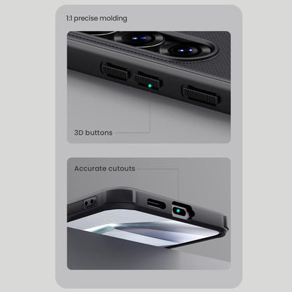 For Samsung Galaxy S25 5G NILLKIN Frosted Shield Pro PC + TPU Phone Case(Black) by NILLKIN