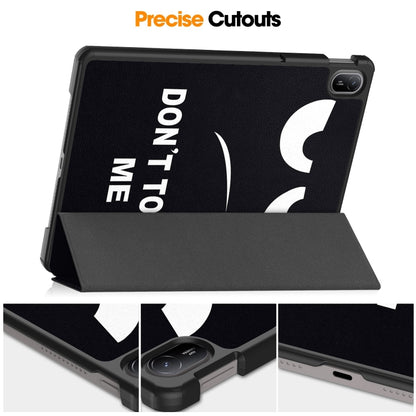 For Huawei Matepad SE 11 Painted 3-Fold Holder Smart Leather Tablet Case(Big Eye) by bashfashion