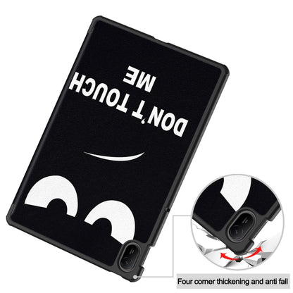 For Huawei Matepad SE 11 Painted 3-Fold Holder Smart Leather Tablet Case(Big Eye) by bashfashion