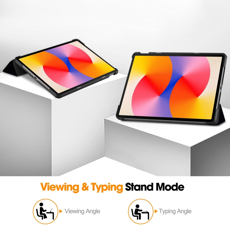 For Huawei Matepad SE 11 Painted 3-Fold Holder Smart Leather Tablet Case(Big Eye) by bashfashion