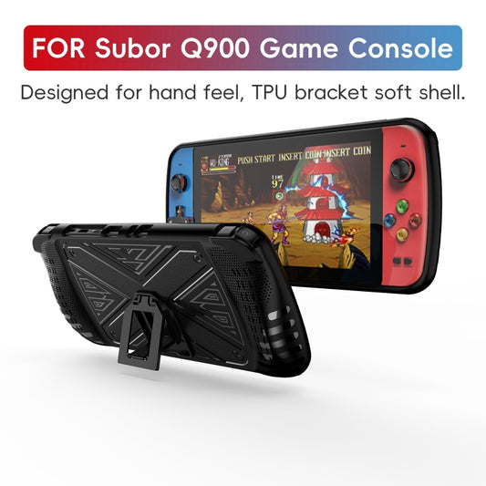 For SUBOR Q900 TPU Game Console Protective Case with Holder(Blue) by bashfashion