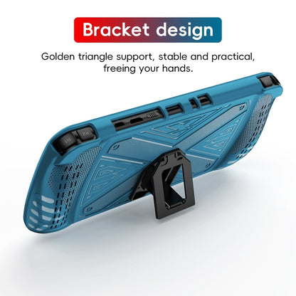 For SUBOR Q900 TPU Game Console Protective Case with Holder(Blue) by bashfashion