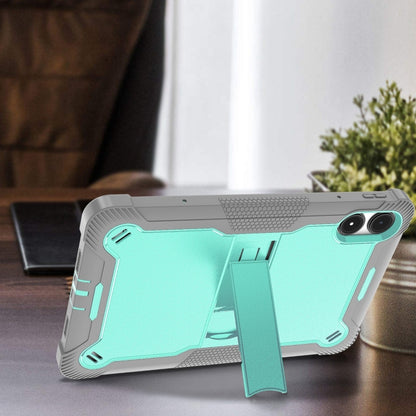 For Xiaomi Redmi Pad Pro 12.1 Shockproof Silicone Hybrid PC Tablet Case with Holder(Mint Green + Grey) by bashfashion